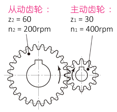 主動齒輪和從動齒輪